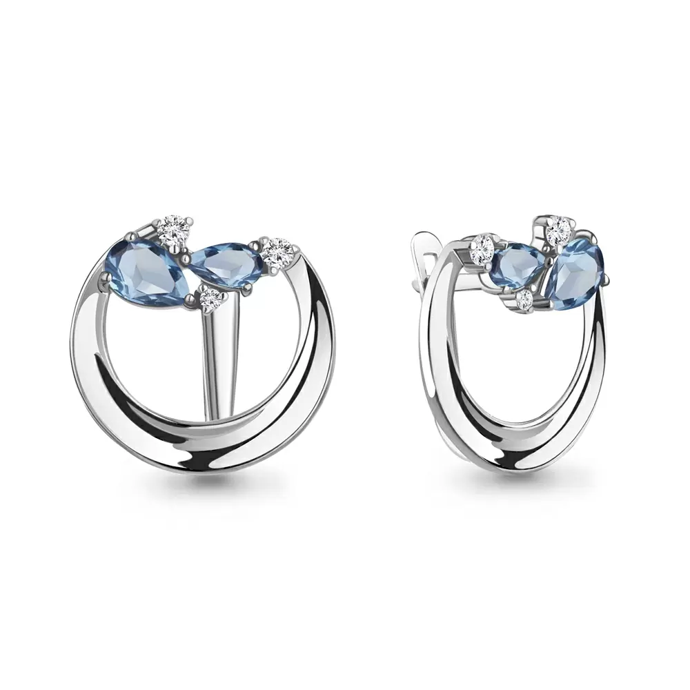 Серьги 4323605А.5 серебро