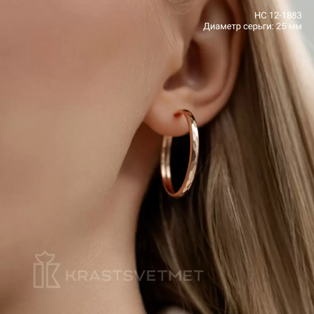 Серьги конго НС12-1883 золото_1