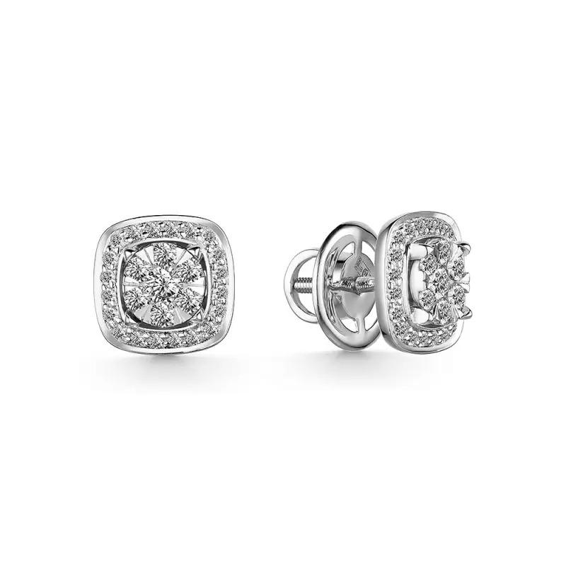 Серьги пусеты С.211-220 золото