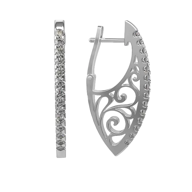 Серьги 1029012-01110 серебро