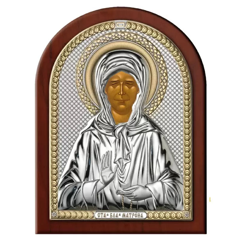 Икона 84440.1 ювелирный сплав Святая Матрона 