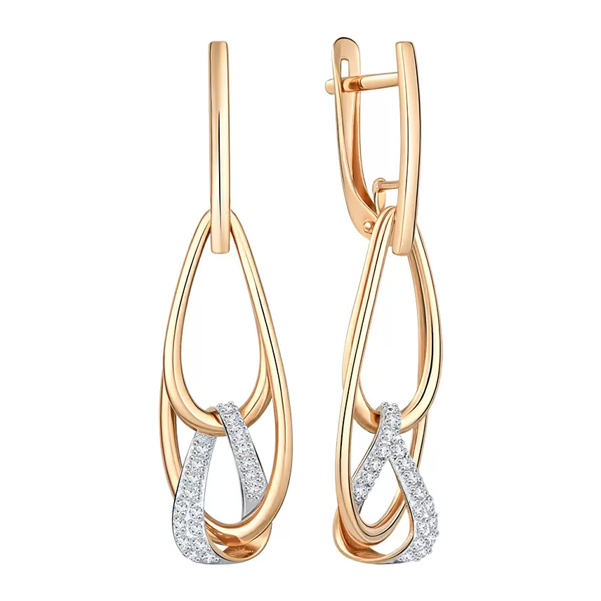Серьги подвесные 904782-1102 золото_0