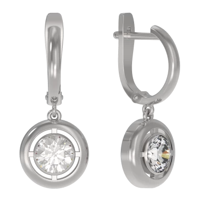 Серьги подвесные 1038862-01210 серебро