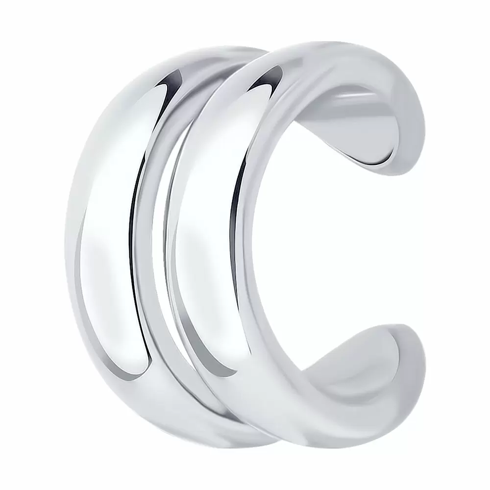 Серьги кафф 94170371 серебро