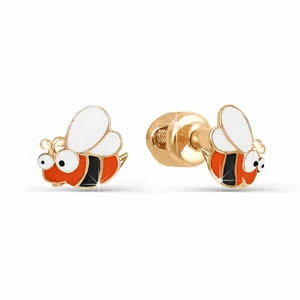 Серьги 950030 золото Пчелка