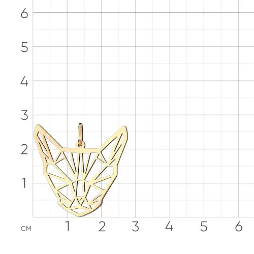 Подвеска 010-0119-0000-010 золото Кот