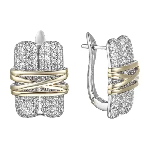 Серьги дорожка 12С149081 серебро