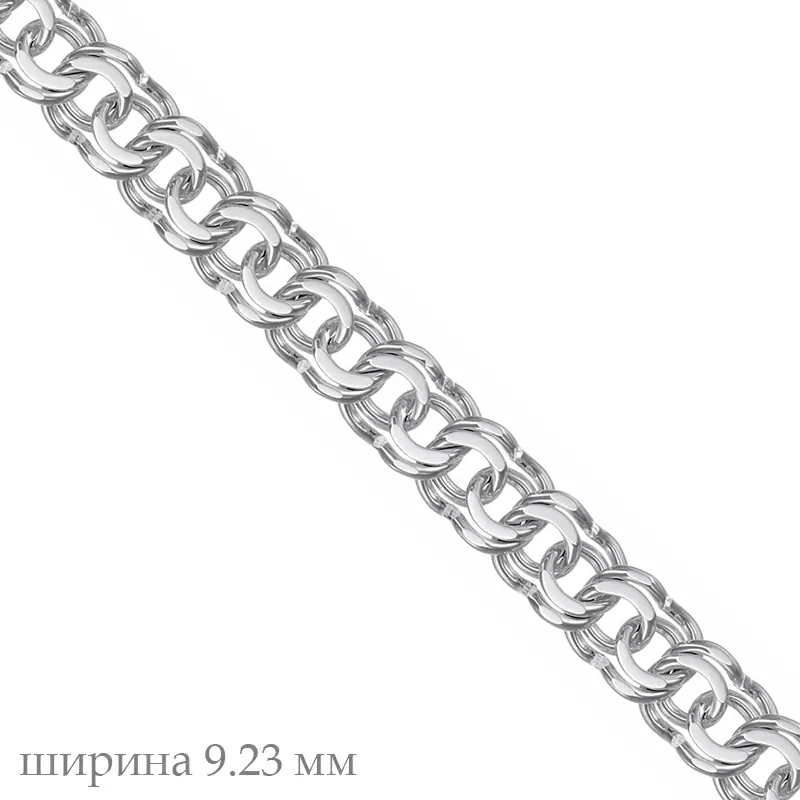 Браслет классический НБ22-056Ю-3 d1.70 серебро Полновесный_1
