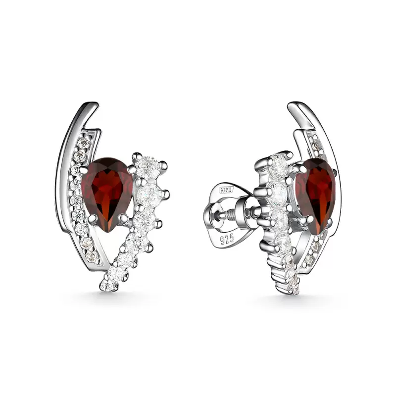 Серьги 206976-006-0019 серебро Капля
