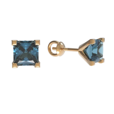 Серьги пусеты 1035512-11220-T золото