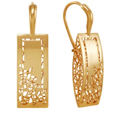 Серьги Сд-3424 Серьги золото Роза