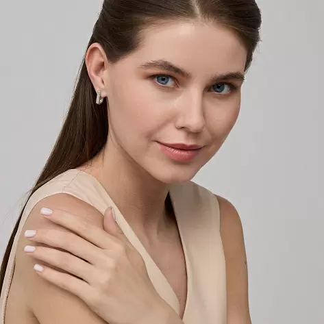 Серьги 25278-200 золото Дорожка