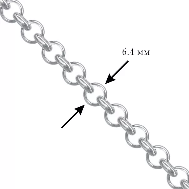 Цепь НЦ22-277Ю-3 d1.0 серебро