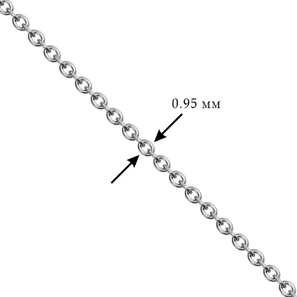 Цепь НЦ18-034-3 d0.35 золото Полновесная