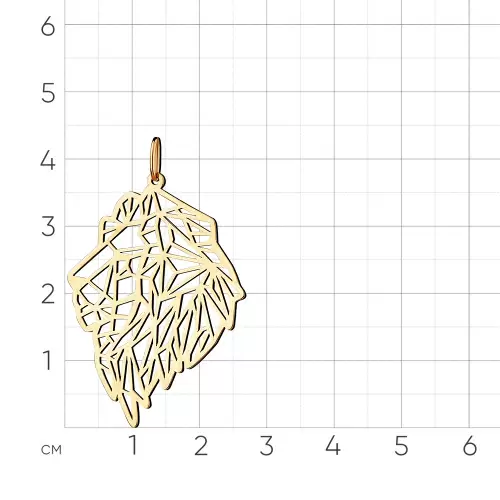 Подвеска 010-0115-0000-010 золото Лев