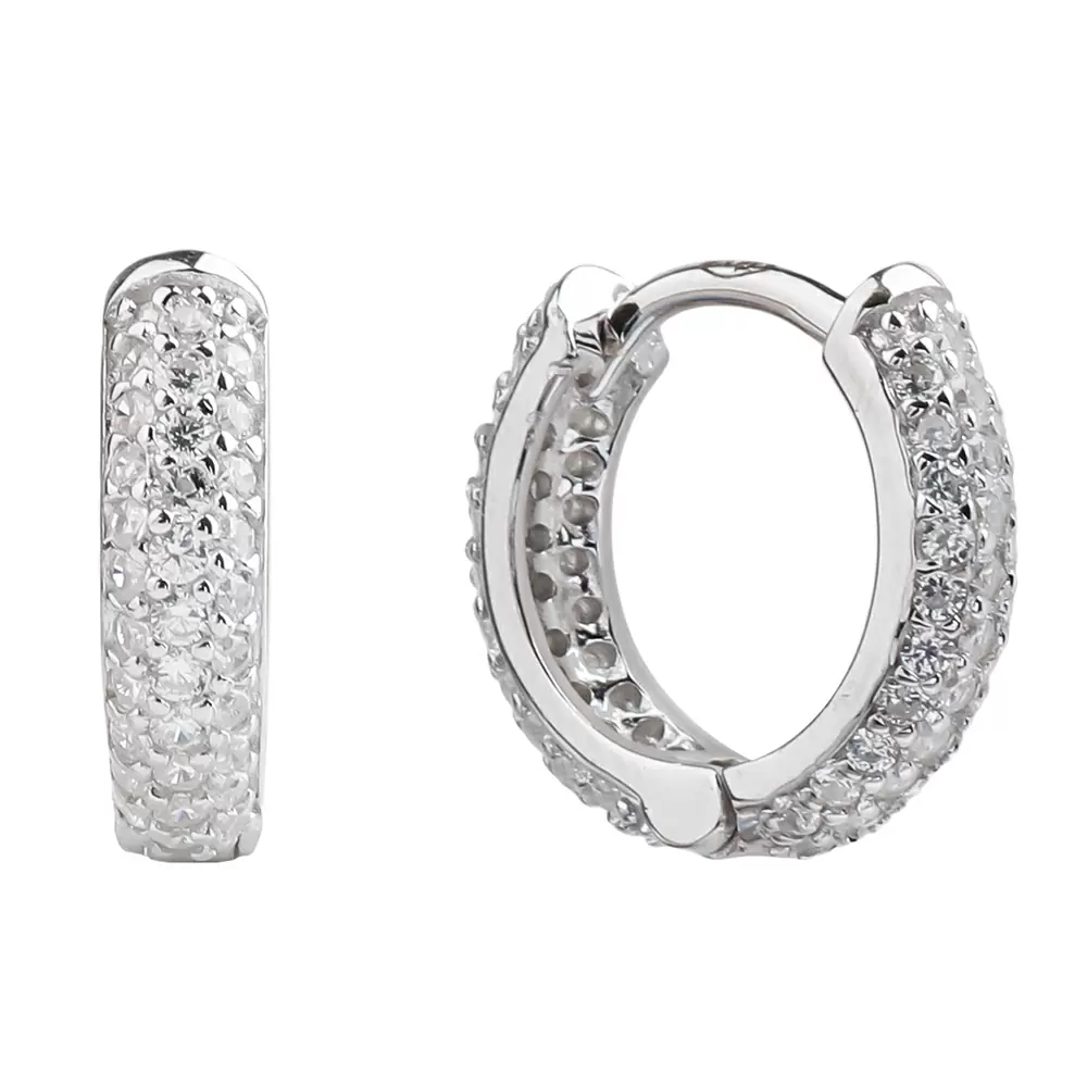 Серьги конго LLE518 серебро