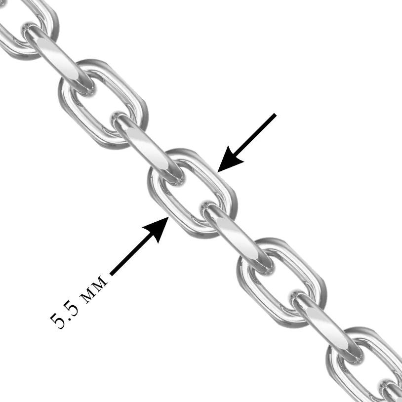 Цепь НЦ22-206АЮ-3 d1.80 серебро Полновесный