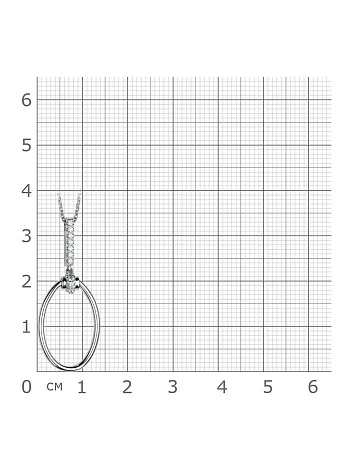 Колье 06-2087.00КЦ-00 серебро