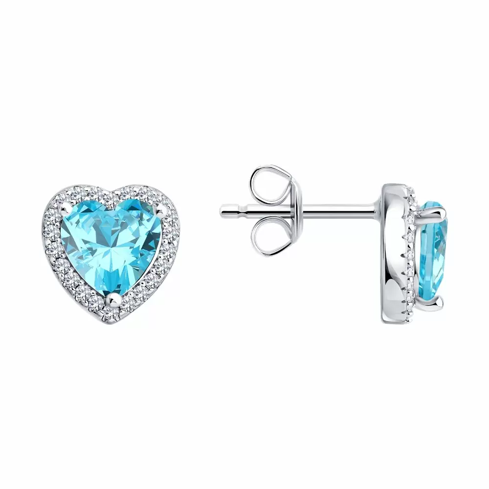 Серьги 94027159-91 серебро