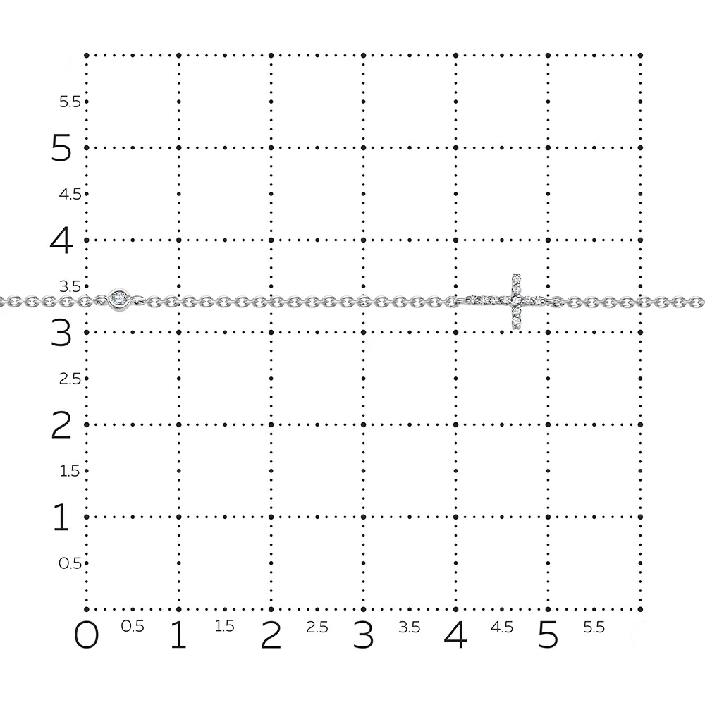 Браслет 51548-251-46-00 золото Крест