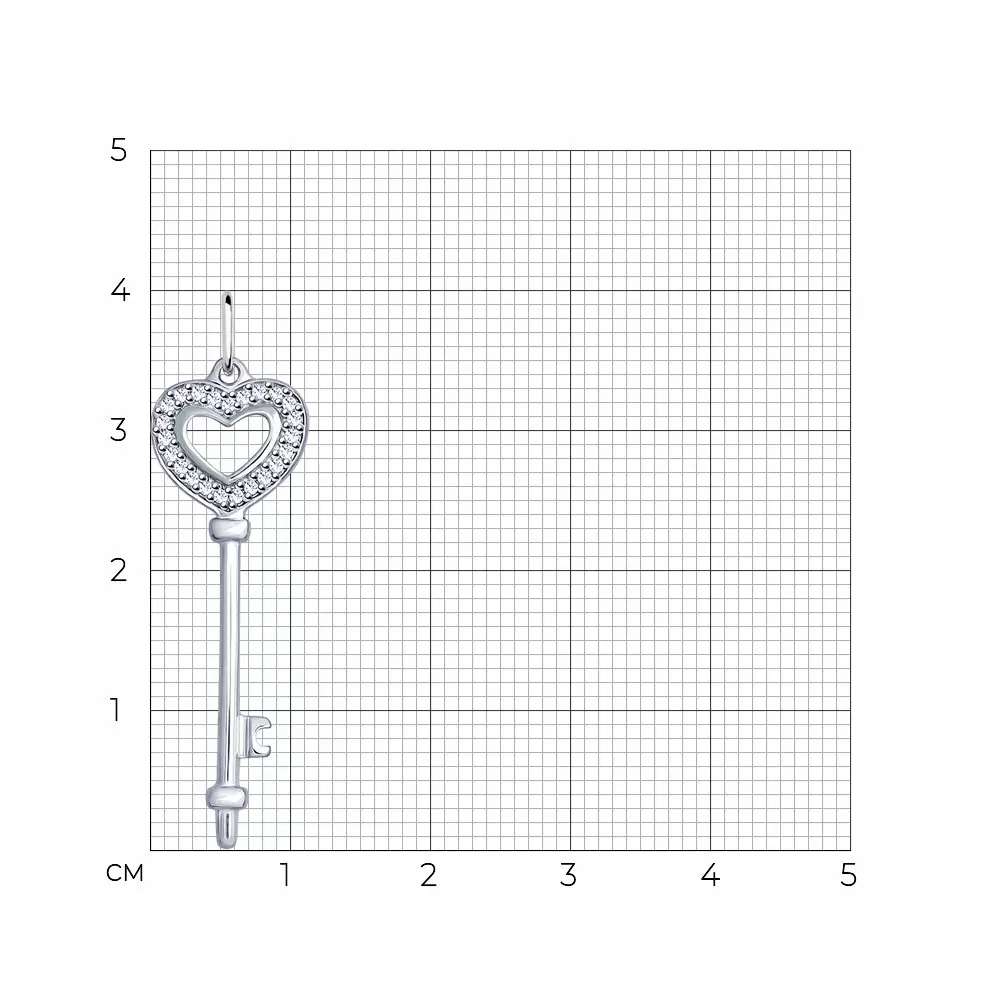 Подвеска 94032051 серебро Ключ