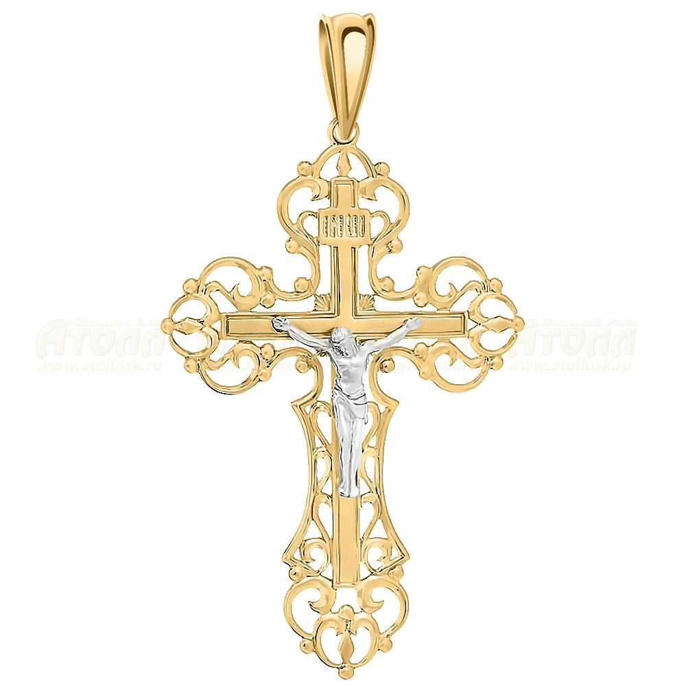 Крест христианский 3141 золото