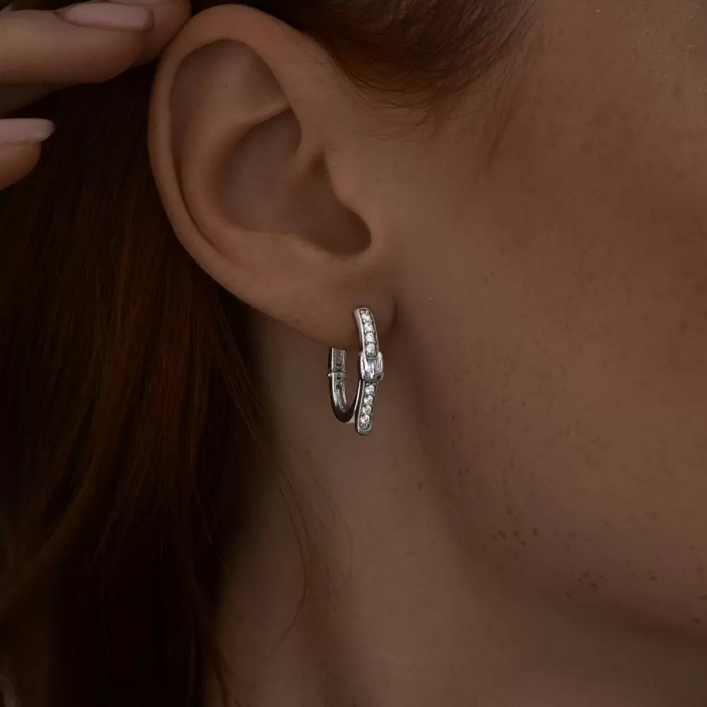 Серьги дорожка 94024808 серебро Ремень_1