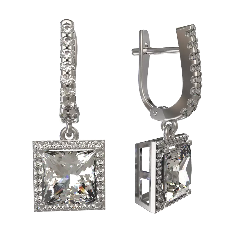 Серьги подвесные 1031482-01110 серебро