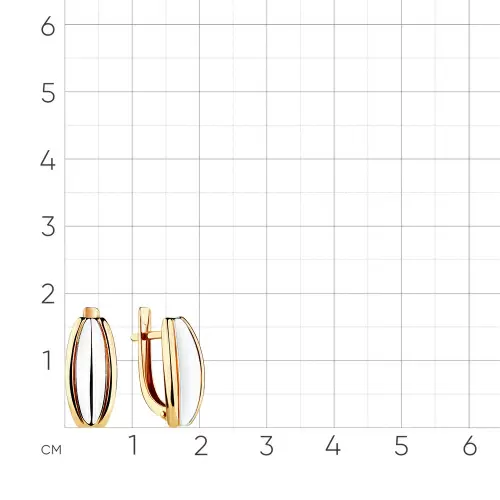 Серьги 002-0451-0000-011 золото