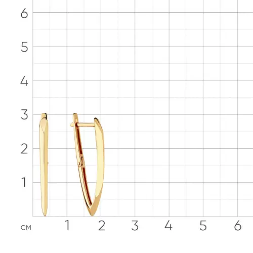 Серьги 002-0450-0000-010 золото