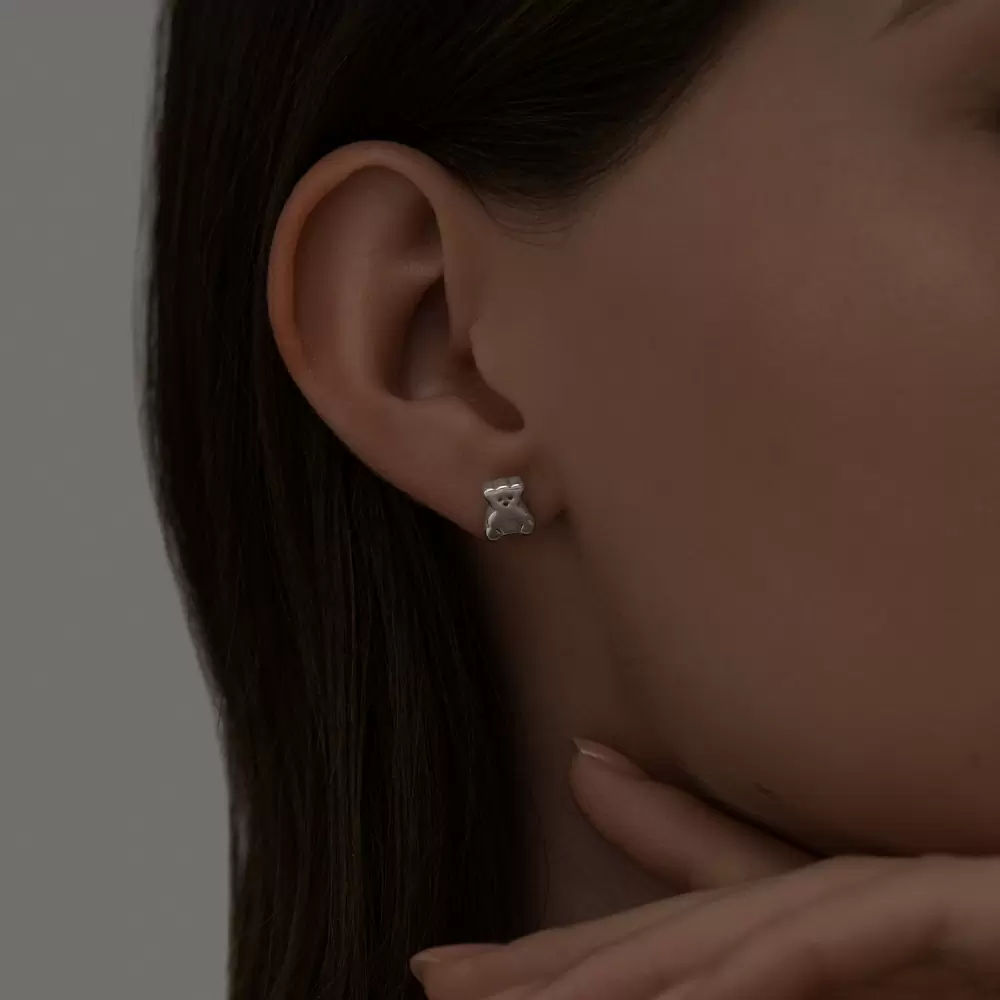 Серьги пусеты 94025945 серебро Тоус