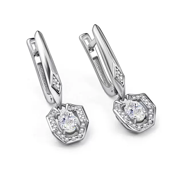 Серьги подвесные 02-4849.00ГХ-00 серебро_0