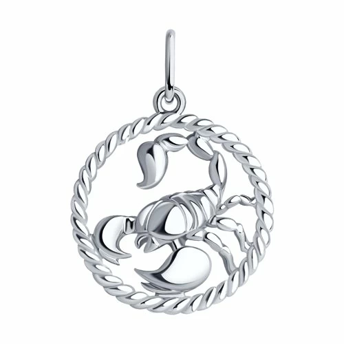 Подвеска знак зодиака 94031860 серебро Скорпион