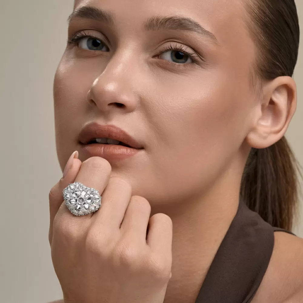 Кольцо 94014854 серебро Сердце