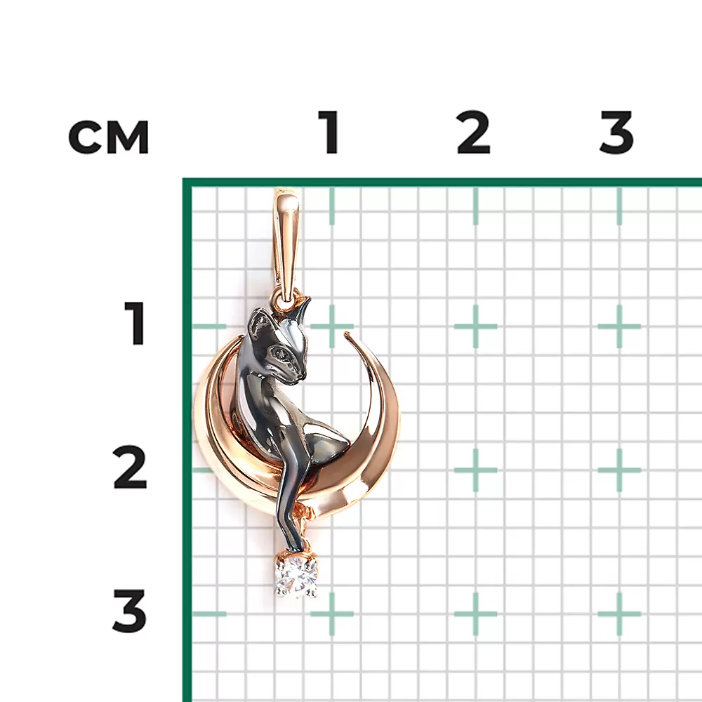 Подвеска 03-3591-00-401-1110 золото Кот