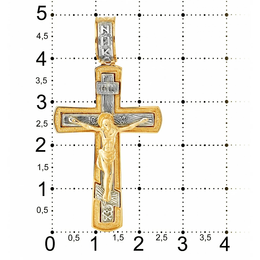 Крест христианский 74032 золото