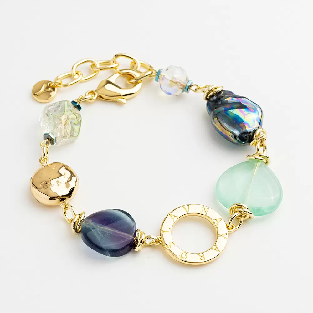 Браслет т000 флю ювелирный сплав цветные сны_1