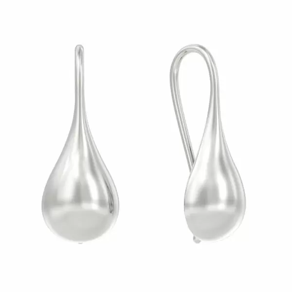 Серьги 1050082-00000 серебро Капля