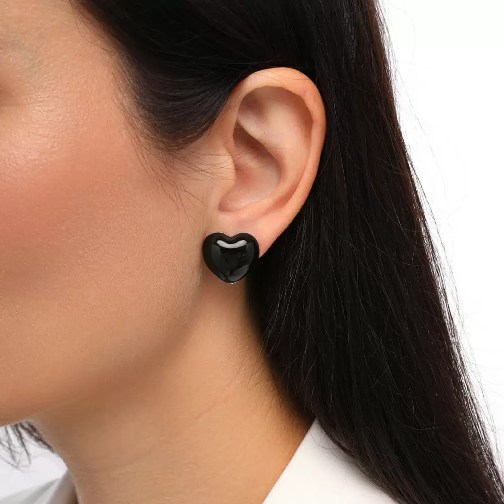 Серьги пусеты BS050306REB-00E бижутерный сплав сердцебиение_1