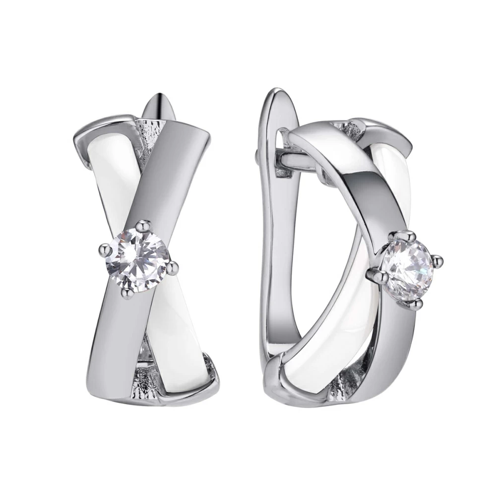 Серьги TC-E00697-W-W-W-X-X серебро