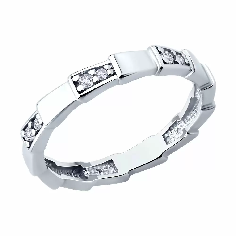 Кольцо 94-110-02267-1 серебро Булгари Змея_0