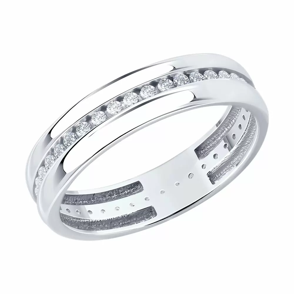 Кольцо дорожка 94014670 серебро_0