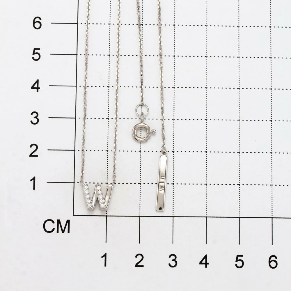 Колье 06-2980.11КЦ-00 серебро Буква W