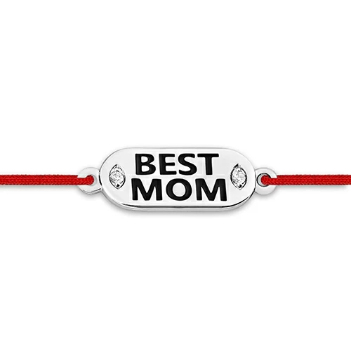 Браслет красная нить 1410415426 серебро Best mom