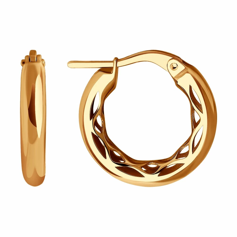 Серьги конго 029963 золото