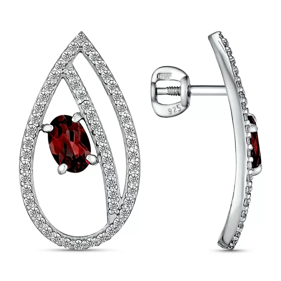 Серьги 206636-006-0019 серебро