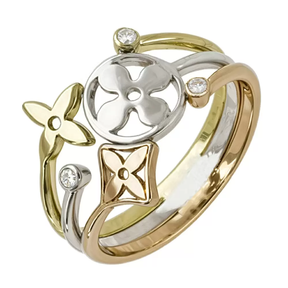 Кольцо к1458 золото Луи Виттон