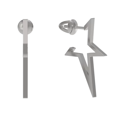 Серьги 1037402-00000 серебро Звезда