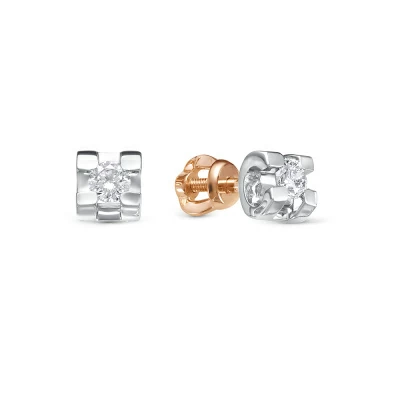 Серьги пусеты 531-210 золото