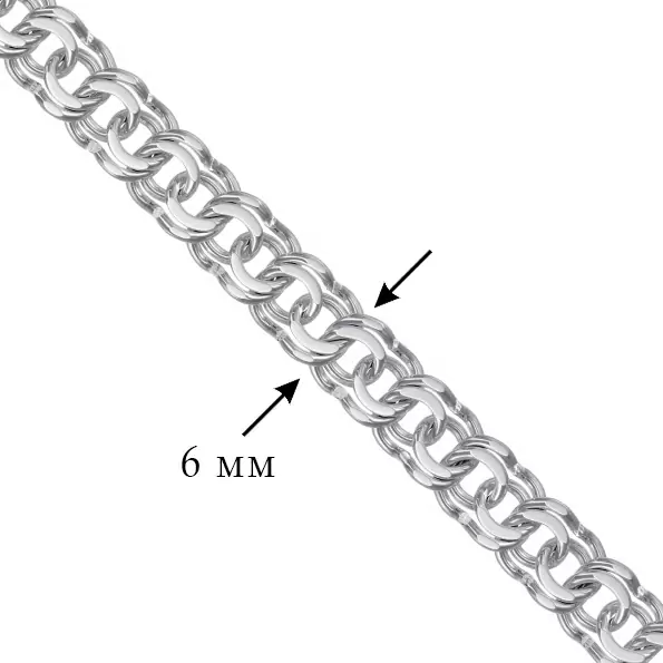 Цепь НЦ22-052Ю-3 d0.90 серебро